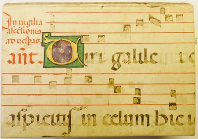 Portion of a Parchment Leaf from a Liturgical Manuscript by kladcat Portion of a parchment leaf from a liturgical ms.